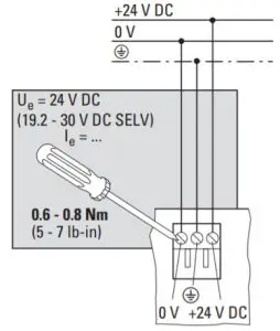 EATON XV 102 HMI Touch Panel - Power supply