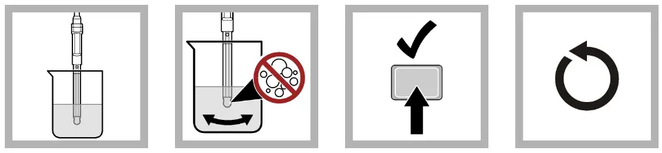 HACH PHC725 Laboratory Low Ionic Strength Media RedRod Refillable Glass pH Electrode - Put the prob