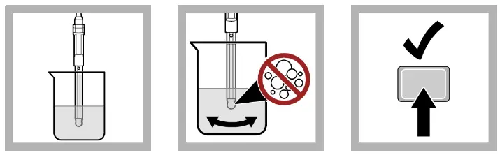 HACH PHC725 Laboratory Low Ionic Strength Media RedRod Refillable Glass pH Electrode -Shake the probe