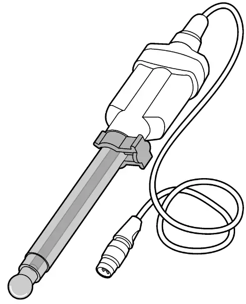 HACH PHC725 Laboratory Low Ionic Strength Media RedRod Refillable Glass pH Electrode