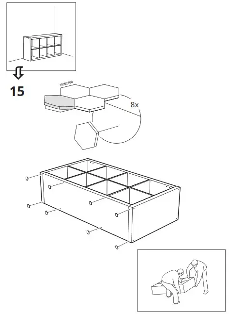 IKEA 802.758.87 KALLAX Shelf- 15-1