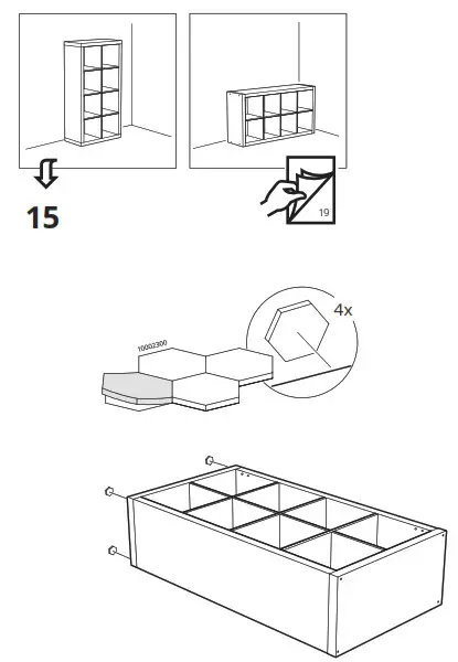IKEA 802.758.87 KALLAX Shelf- 15