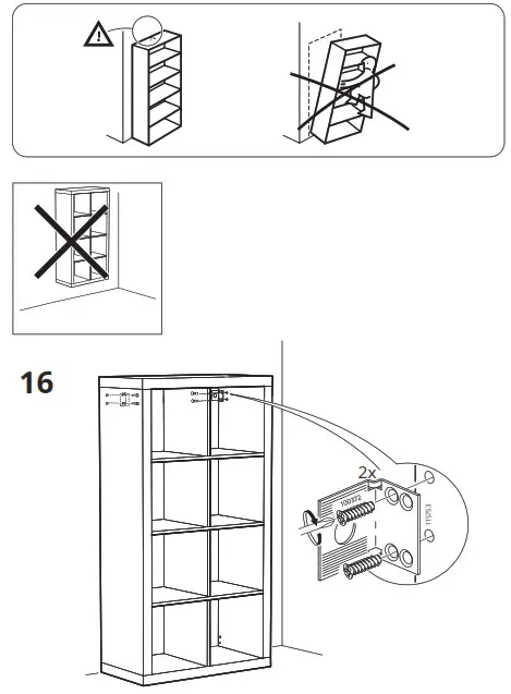 IKEA 802.758.87 KALLAX Shelf- 16