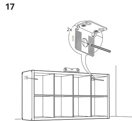 IKEA 802.758.87 KALLAX Shelf- 17-1