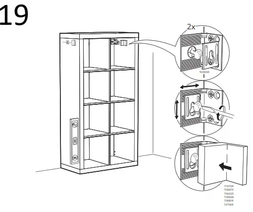 IKEA 802.758.87 KALLAX Shelf- 19