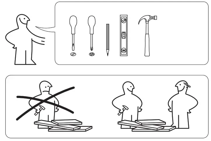 IKEA 802.758.87 KALLAX Shelf-tools 1