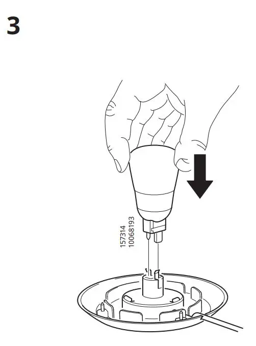 IKEA 904.408.63 ÄNGARNA LED Table Lamp Instruction Manual - Installation 3