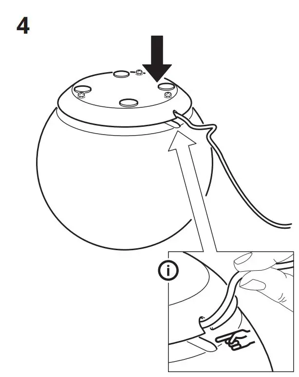 IKEA 904.408.63 ÄNGARNA LED Table Lamp Instruction Manual - Installation 4