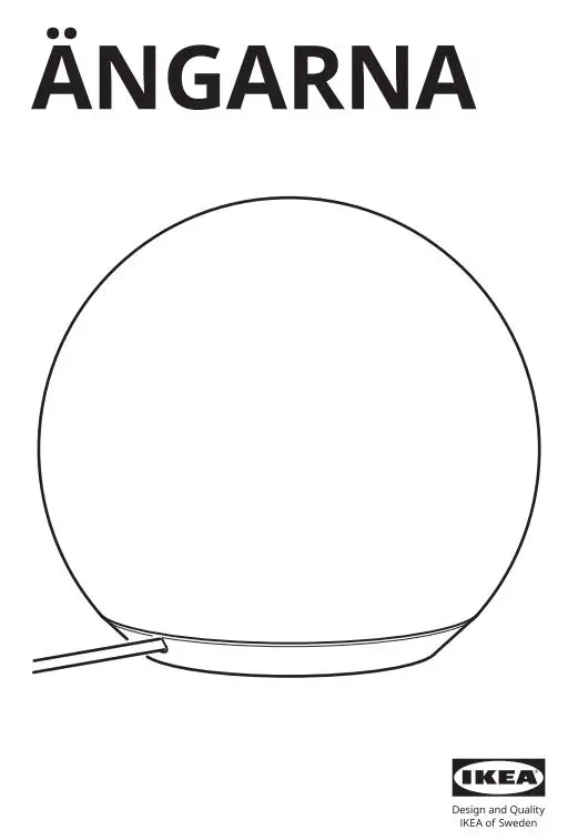 IKEA 904.408.63 ÄNGARNA LED Table Lamp Instruction Manual