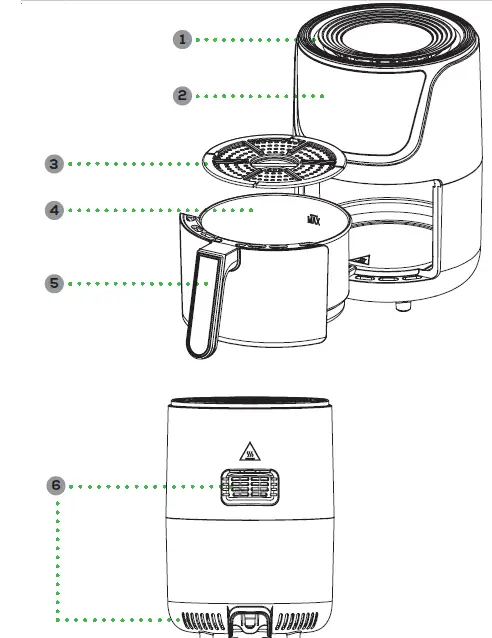 GoWISE USA GW22956 7-Quart Electric Air Fryer with Dehydrator fig 1