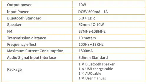 elehot HZ-9457 Bluetooth Speaker-5