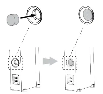 JBL Studio 580 - Using the Port tube inserts
