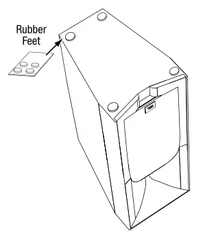 JBL Studio 580 - Peel the adhesive rubber feet