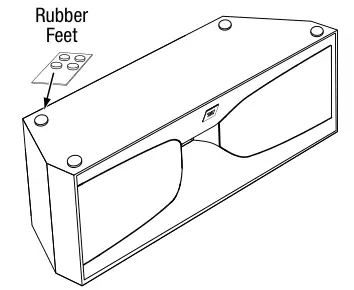 JBL Studio 580 - Peel the adhesive rubber feet