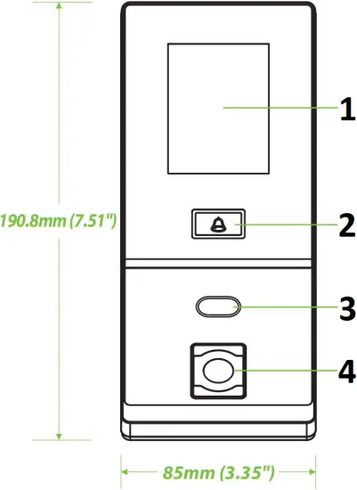 ZKTECO ProBio(QR) - Device Overview 1