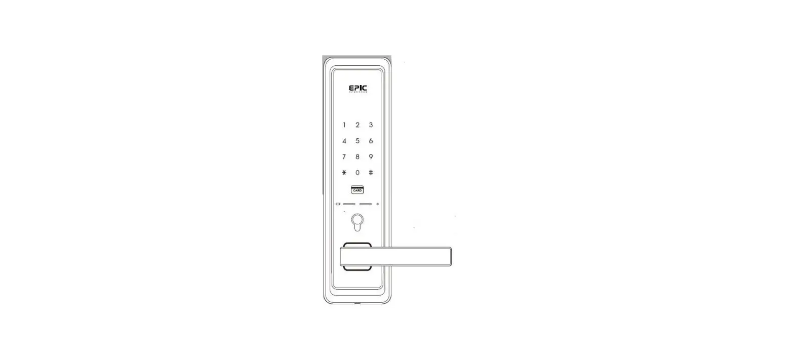 Epic Futureproof Es-k70 Digital Door Lock User Manual