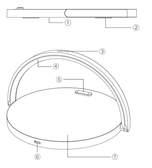 Semetor Electronics S21 LED Lamp Mobile Phone Holder Wireless Charger - OVERVIEW