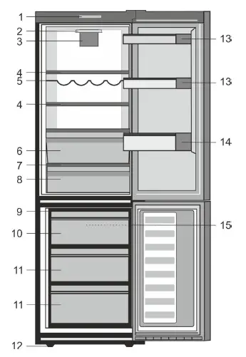 Cylinda -KF7400NEHE- Higher -Refrigerated -Freezer -1