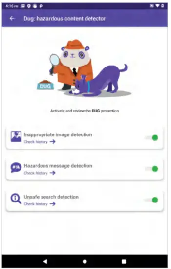 SoyMomo PRO 10 Children Smart Tablet - content detector