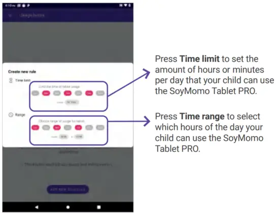 SoyMomo PRO 10 Children Smart Tablet - minutes