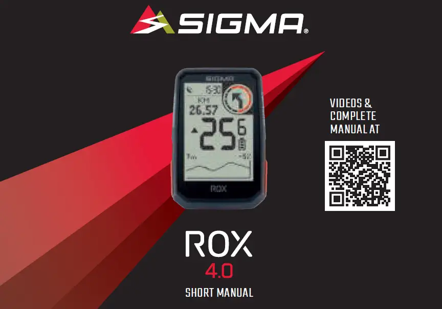 Sigma Rox 4.0 User Manual