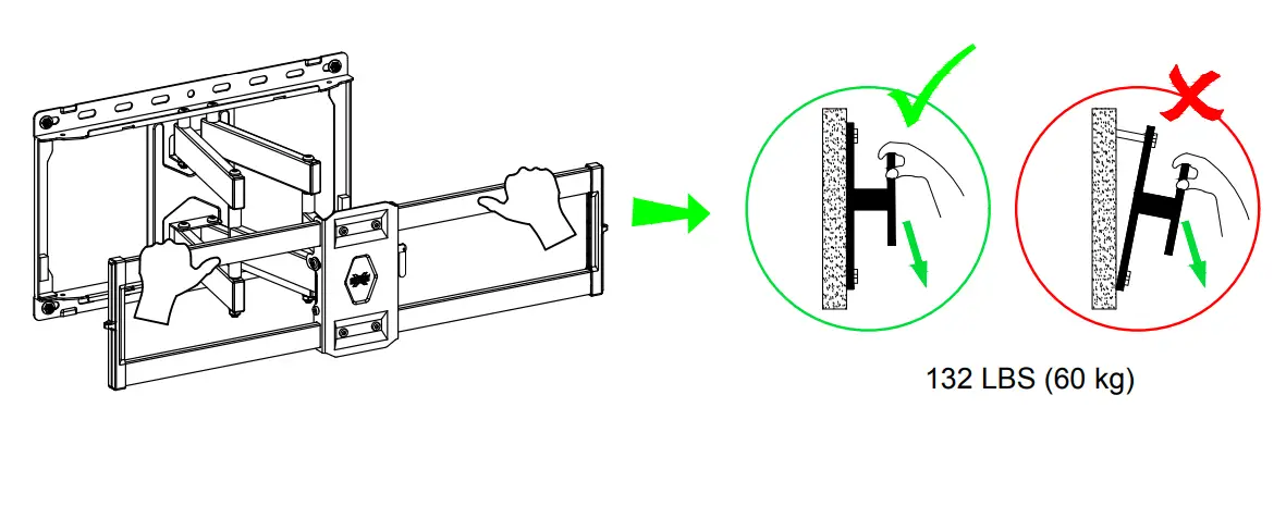US- MOUNT-Ful- Motion -TV-Wal- Mount-for-Most-47-8-4inch -lat-Screen-LED-4K-TV-T=- Mount-Bracke- Dual-Swivel-fig-19