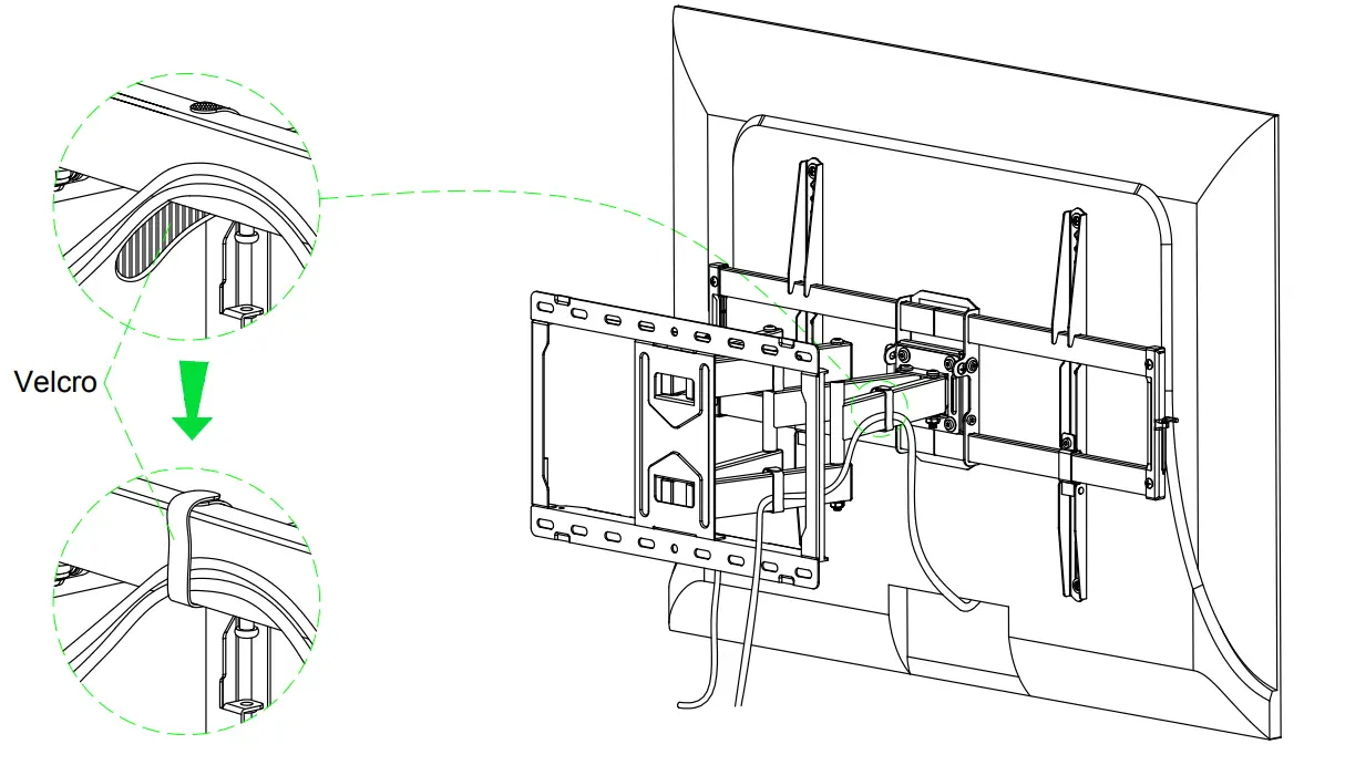 US- MOUNT-Ful- Motion -TV-Wal- Mount-for-Most-47-8-4inch -lat-Screen-LED-4K-TV-T=- Mount-Bracke- Dual-Swivel-fig-23