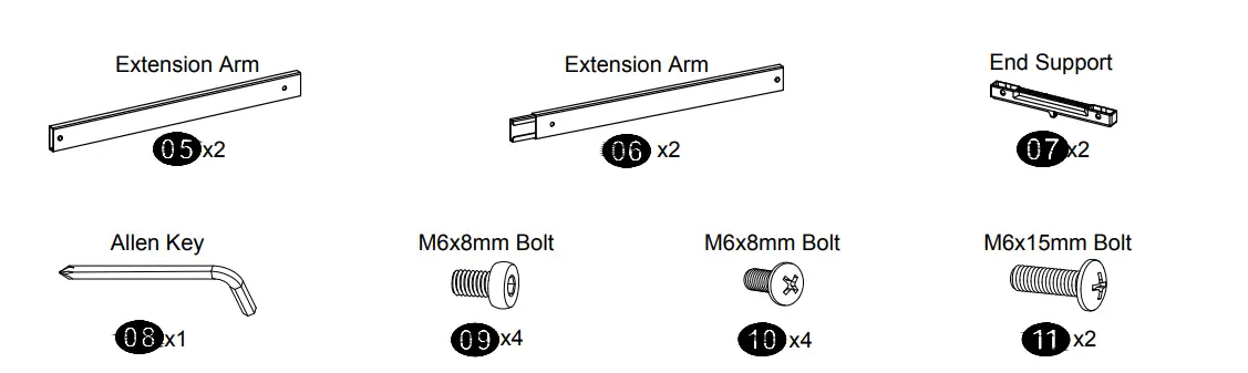 US- MOUNT-Ful- Motion -TV-Wal- Mount-for-Most-47-8-4inch -lat-Screen-LED-4K-TV-T=- Mount-Bracke- Dual-Swivel-fig-8