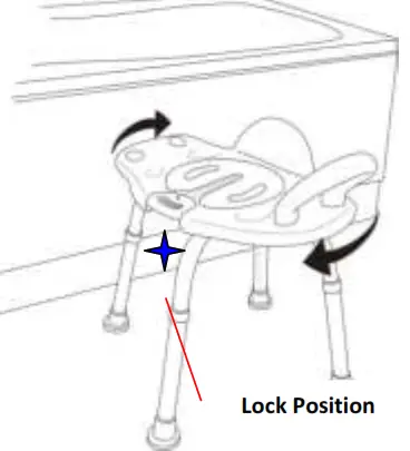 GIMA Swivel Shower Chair - OPERATION 2