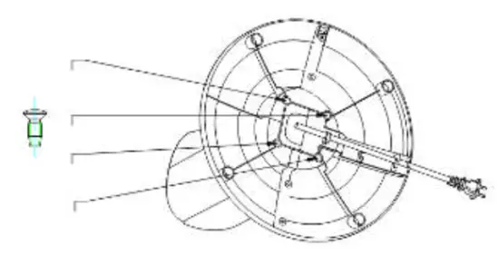 moa TF1W Tower Fan - power cord