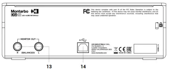 Montarbo DSI 22 USB Audio Interface - DESCRIPTION 2