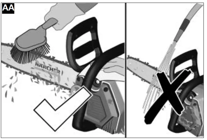 KARCHER CNS 18-30 Battery-Powered Chain Saw 27