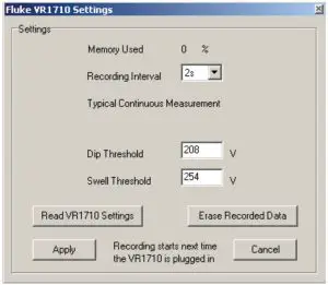 Adjusting Recorder Settings with Power Log