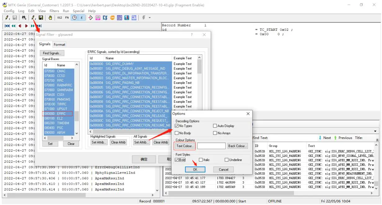 QUECTEL BC20 Genie Herbert Pan Module User Manual - By using ICONS in the toolbar as shown below