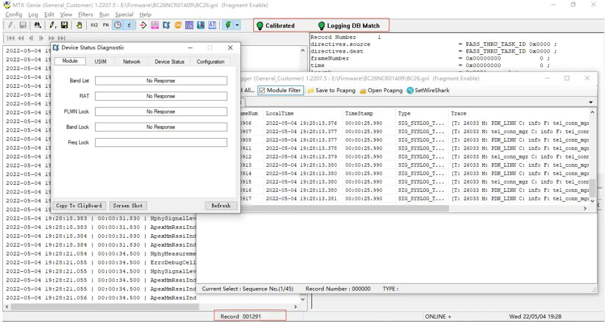 QUECTEL BC20 Genie Herbert Pan Module User Manual - Then the window as shown below pops up