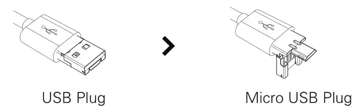 TESLONG NTG100H Rigid Rifle Borescope - How to Switch form USB Plug to Micro USB Plug