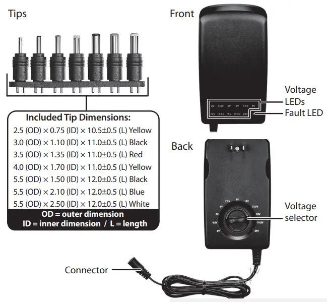 INSIGNIA High-Output Universal AC- nternational use