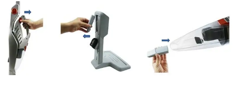 HEMA 2 in 1 Upright and handheld vacuum cleaner 14.8V-8