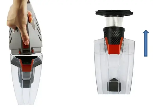 HEMA 2 in 1 Upright and handheld vacuum cleaner 14.8V-9