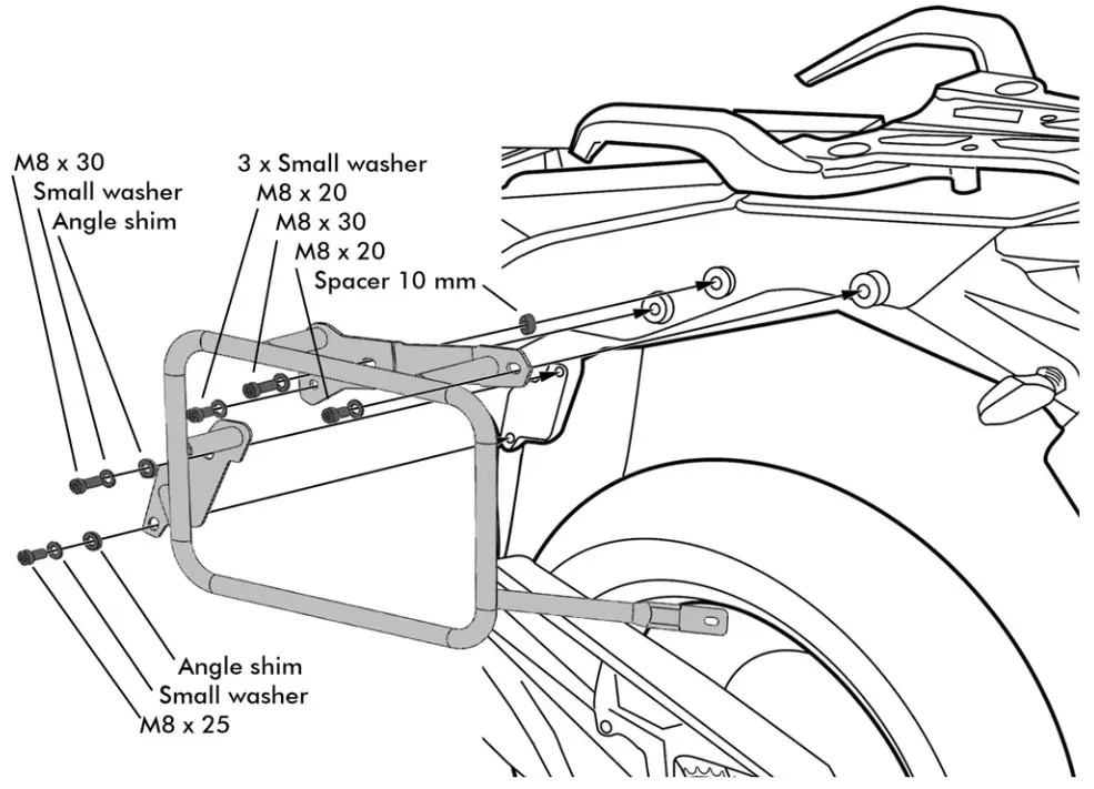 Touratech 6827-O Zega Evo x sondersystem -
