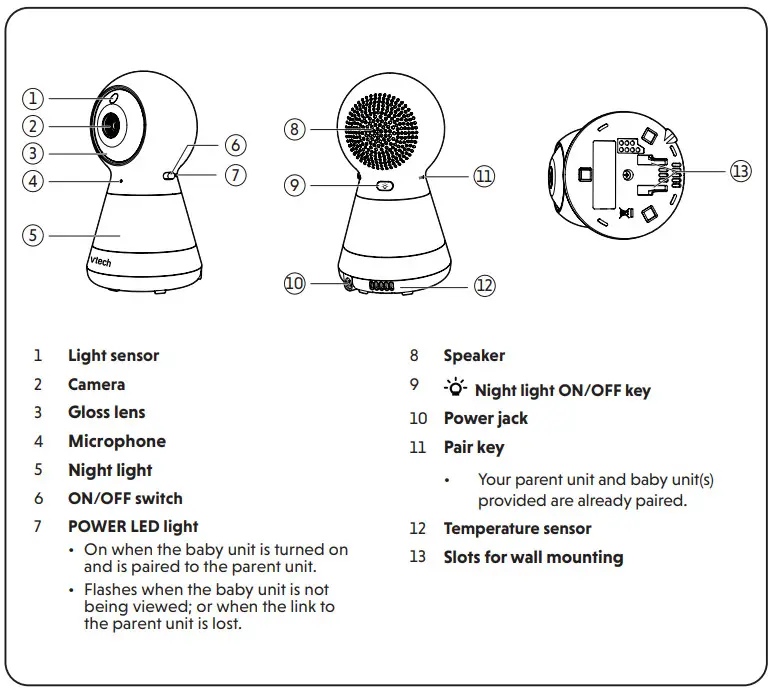 vtech VM5255 Remote Pan and Manual Tilt Video Baby Monitor - Figure 13