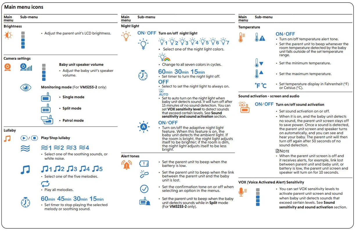 vtech VM5255 Remote Pan and Manual Tilt Video Baby Monitor - Figure 14