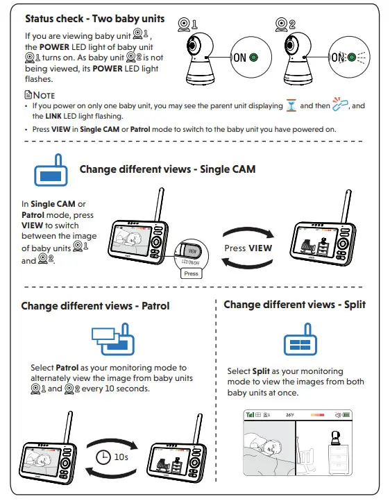 vtech VM5255 Remote Pan and Manual Tilt Video Baby Monitor - Figure 26