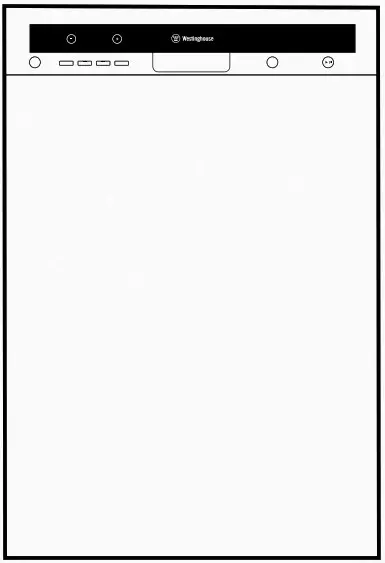 Westinghouse Dishwasher-------USER MANUAL