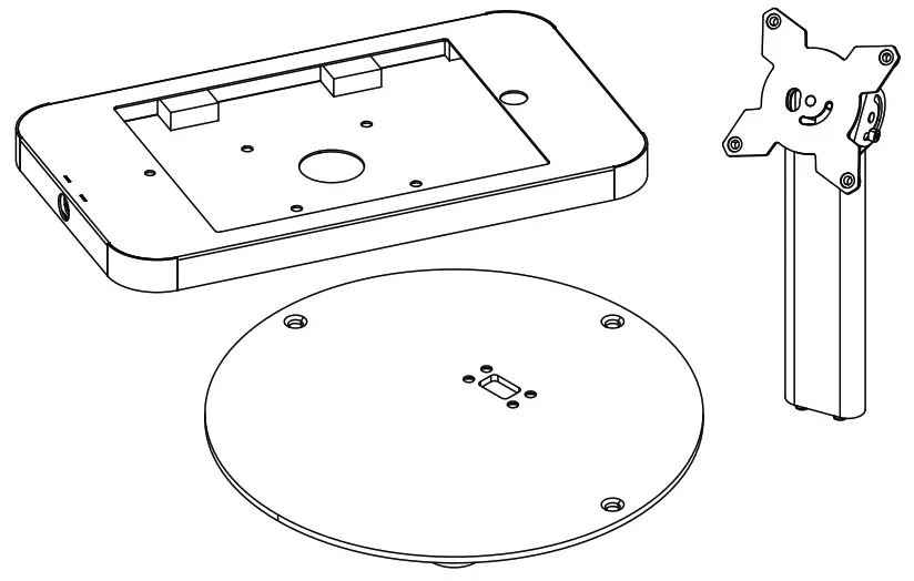 kanto SDS150 Desktop Security iPad Stand - fig