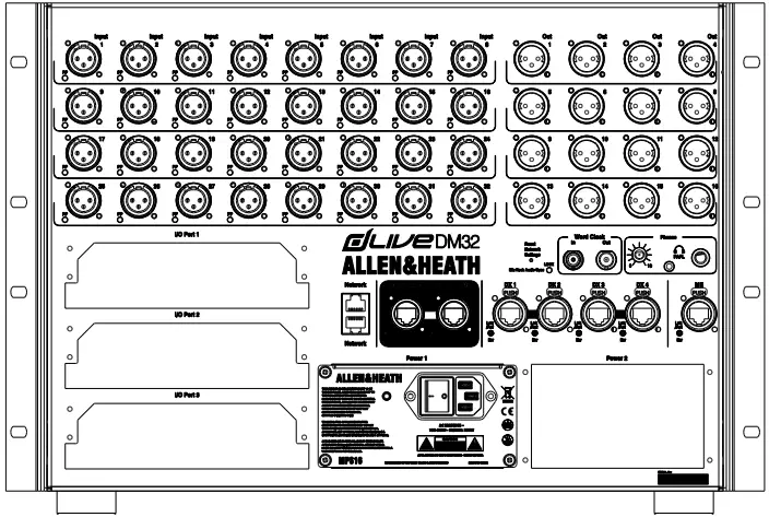 ALLEN HEALTH DM32 DLive 32 Input Digital Stagebox A2