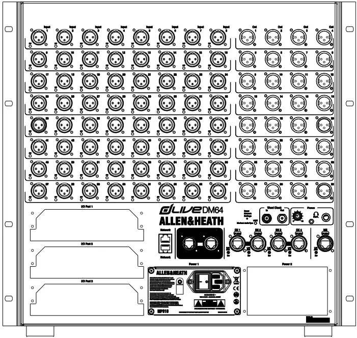 ALLEN HEALTH DM32 DLive 32 Input Digital Stagebox A4