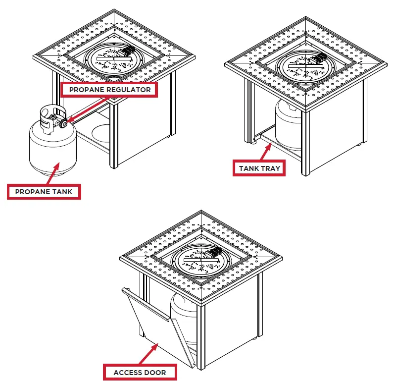 THE OUTDOOR GREATROOM COMPANY VGHN-GR-K Vaughn Fire Table fig 10