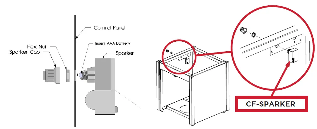 THE OUTDOOR GREATROOM COMPANY VGHN-GR-K Vaughn Fire Table fig 2