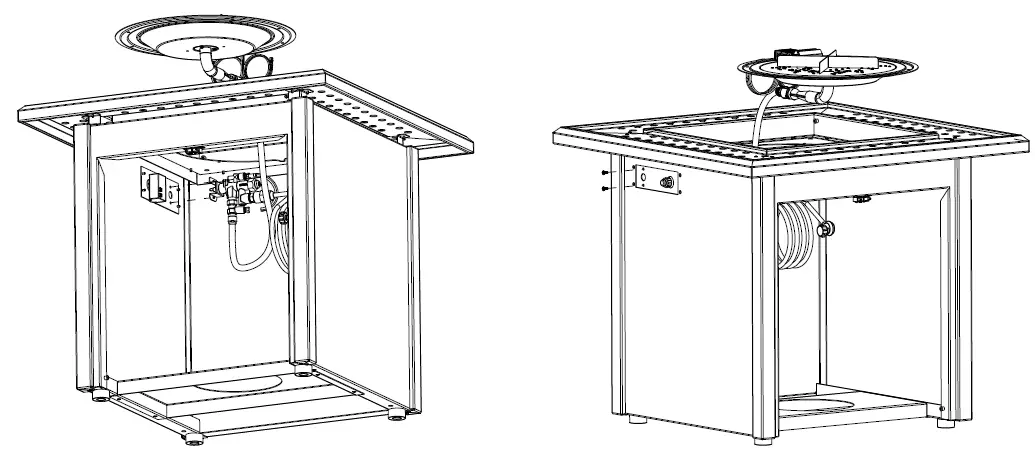 THE OUTDOOR GREATROOM COMPANY VGHN-GR-K Vaughn Fire Table fig 5